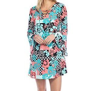 KAARI Blue Dress Pink Medora Popadelic Mix